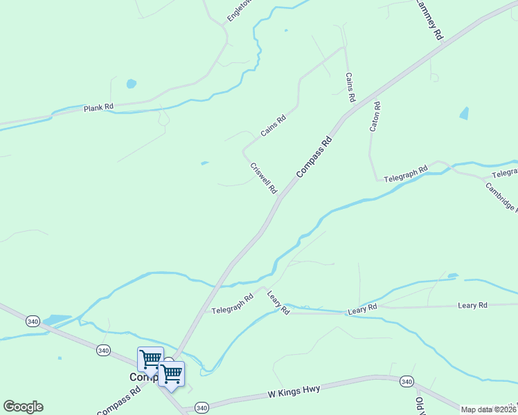 map of restaurants, bars, coffee shops, grocery stores, and more near 3211 Compass Road in Honey Brook