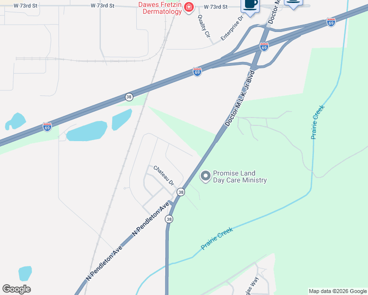 map of restaurants, bars, coffee shops, grocery stores, and more near 124 Bay Ridge Drive in Pendleton