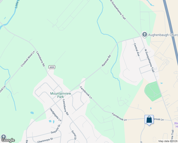 map of restaurants, bars, coffee shops, grocery stores, and more near 3560 Raintree Road in York