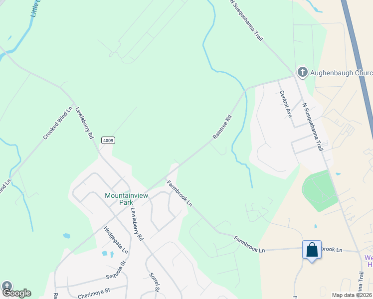 map of restaurants, bars, coffee shops, grocery stores, and more near 3560 Raintree Road in York