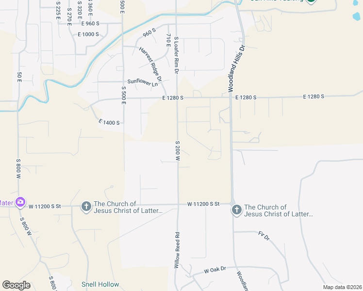 map of restaurants, bars, coffee shops, grocery stores, and more near 11050 South 200 West in Salem