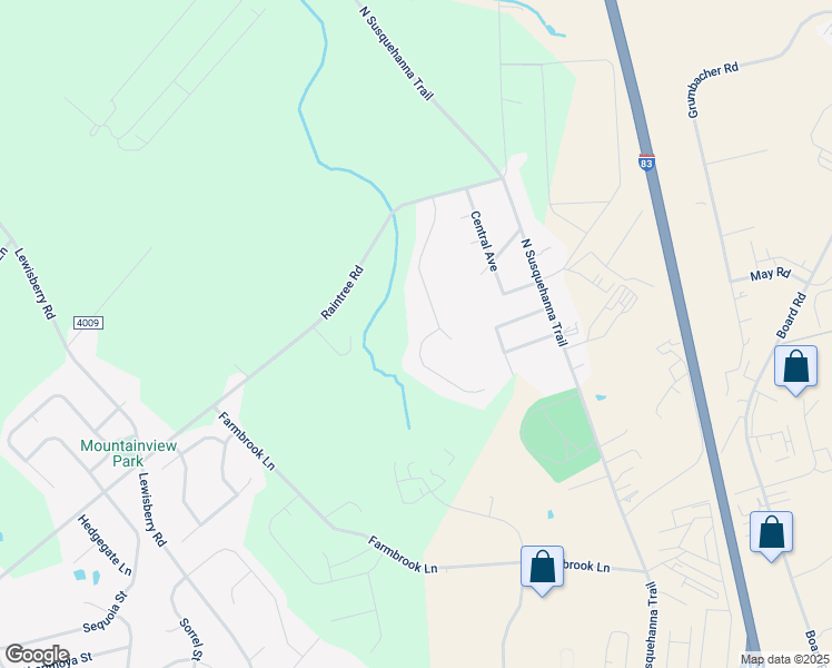 map of restaurants, bars, coffee shops, grocery stores, and more near 3496 Fox Pointe Lane in York