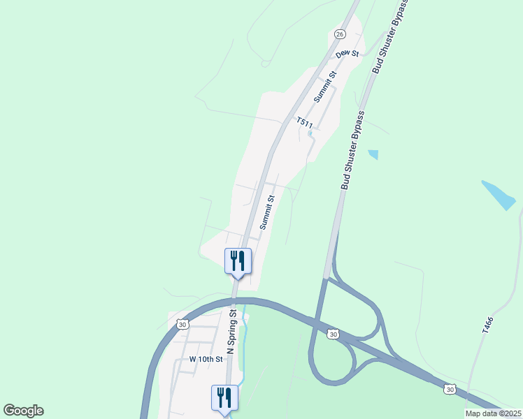 map of restaurants, bars, coffee shops, grocery stores, and more near 252 Raystown Road in Everett