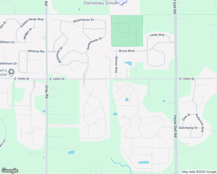 map of restaurants, bars, coffee shops, grocery stores, and more near 16822 Rosetree Court in Westfield