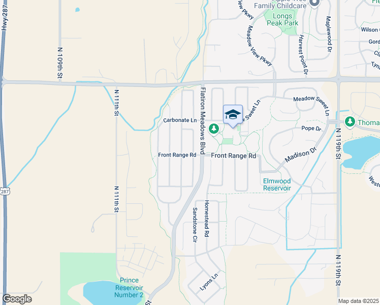 map of restaurants, bars, coffee shops, grocery stores, and more near 848 Dinosaur Drive in Erie