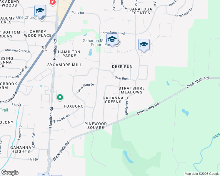 map of restaurants, bars, coffee shops, grocery stores, and more near 574 Theori Avenue in Columbus