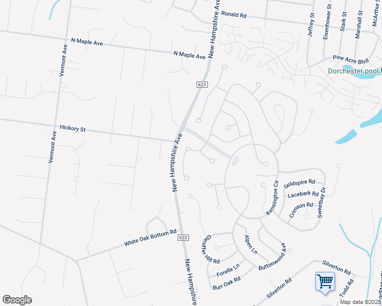 map of restaurants, bars, coffee shops, grocery stores, and more near 2175 Agincourt Road in Toms River