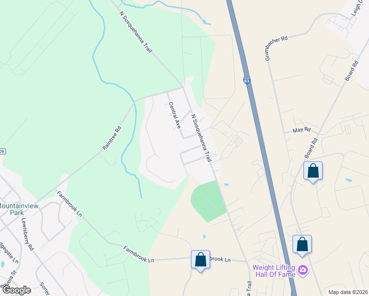 map of restaurants, bars, coffee shops, grocery stores, and more near 42 Stella Avenue in York