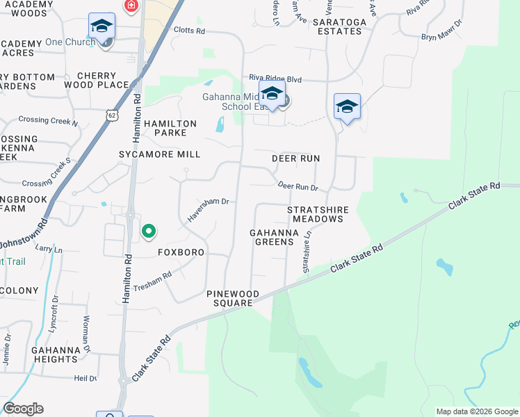 map of restaurants, bars, coffee shops, grocery stores, and more near 574 Theori Avenue in Columbus