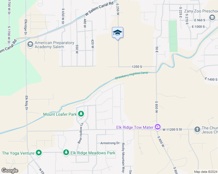 map of restaurants, bars, coffee shops, grocery stores, and more near 294 South Carson Way in Salem