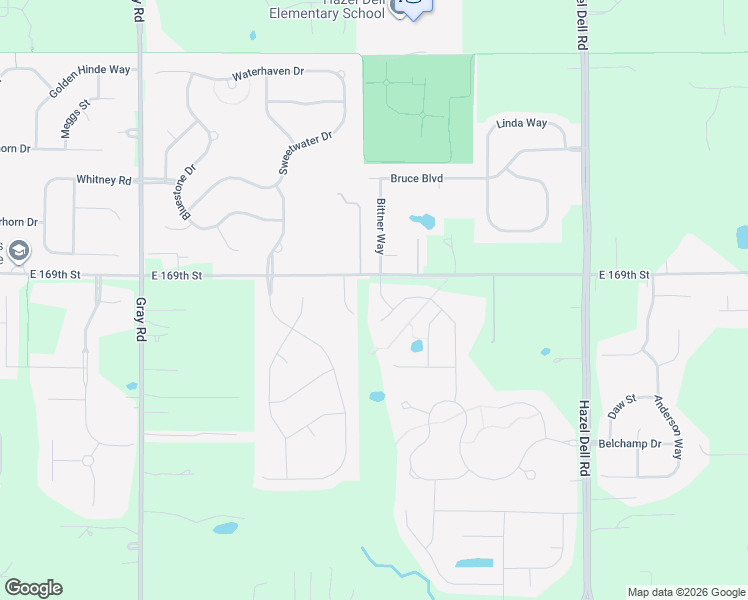 map of restaurants, bars, coffee shops, grocery stores, and more near 16822 Rosetree Court in Westfield