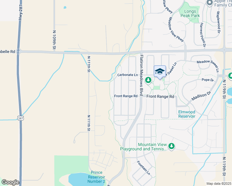 map of restaurants, bars, coffee shops, grocery stores, and more near 833 Carbonate Lane in Erie