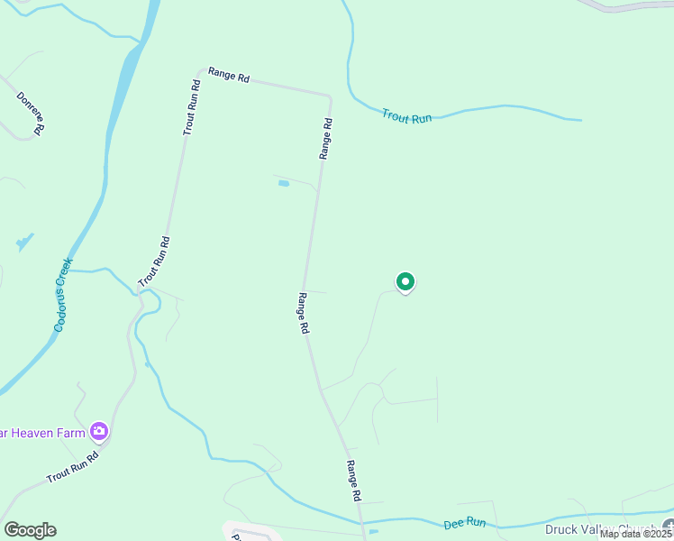 map of restaurants, bars, coffee shops, grocery stores, and more near 1344 Range Road in York