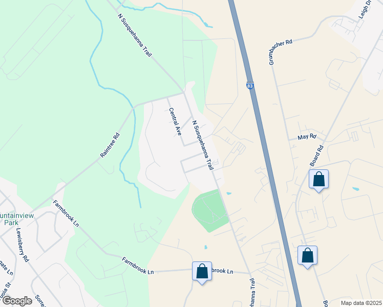 map of restaurants, bars, coffee shops, grocery stores, and more near 10 Stella Avenue in York