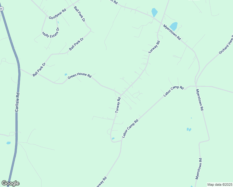 map of restaurants, bars, coffee shops, grocery stores, and more near 95 Green House Road in Gardners