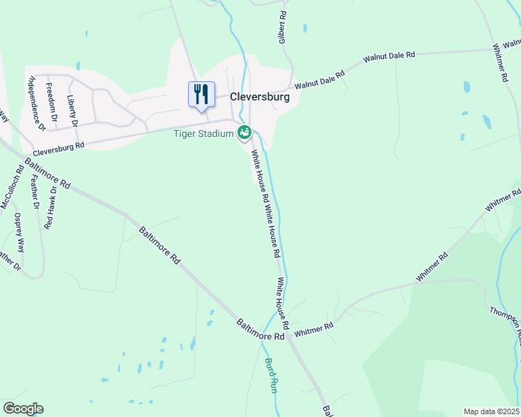 map of restaurants, bars, coffee shops, grocery stores, and more near 33 White House Rd in Shippensburg