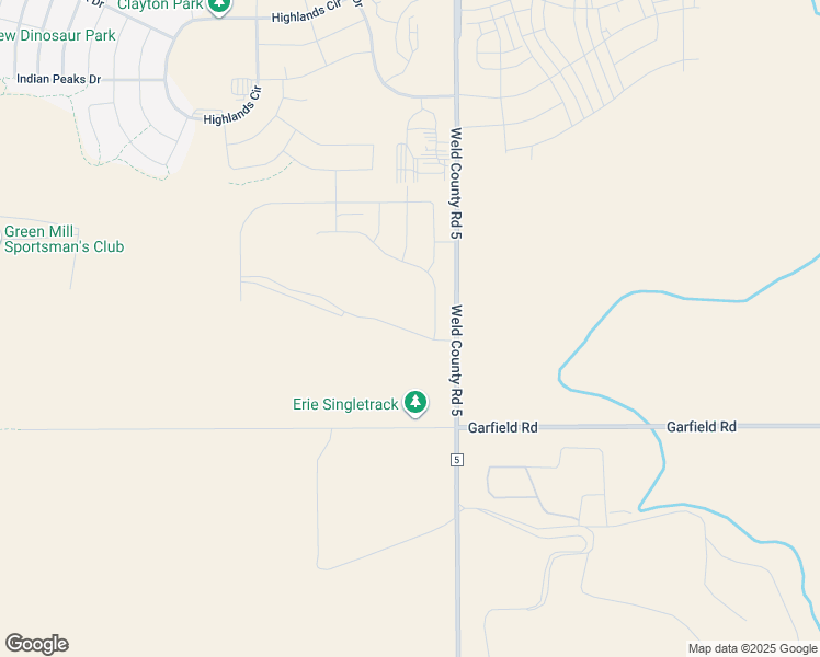 map of restaurants, bars, coffee shops, grocery stores, and more near 2559 County Road 5 in Erie