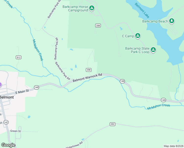 map of restaurants, bars, coffee shops, grocery stores, and more near 64877 Lake Road in Belmont