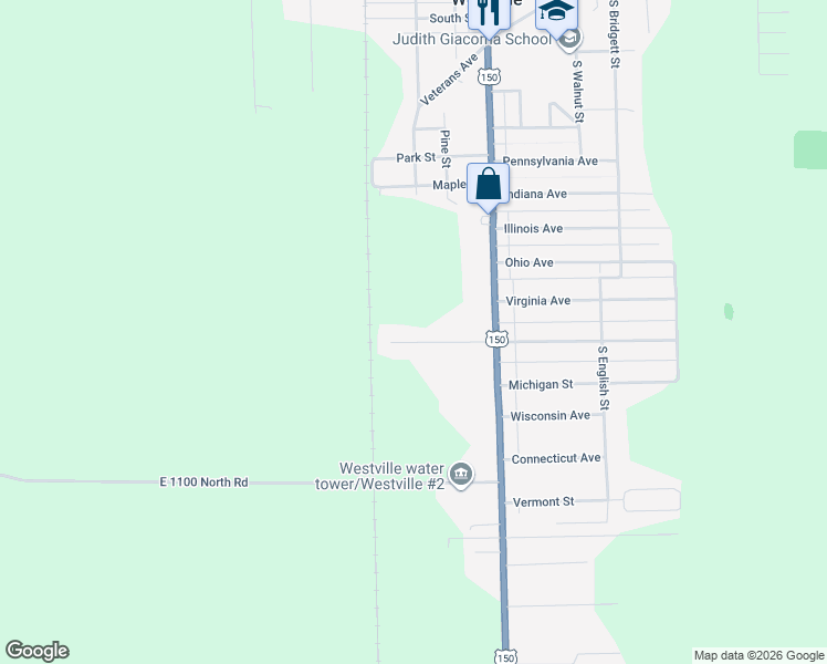 map of restaurants, bars, coffee shops, grocery stores, and more near 2-98 Rue Le Petite in Westville