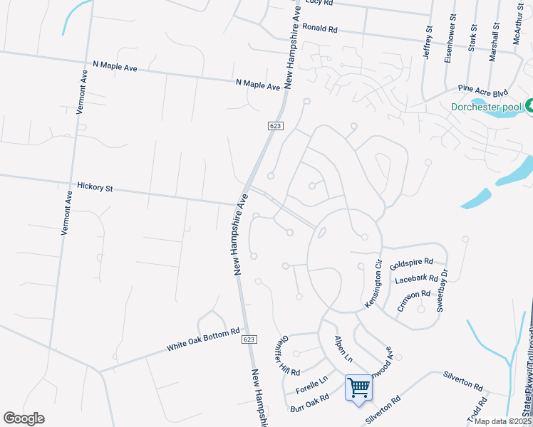 map of restaurants, bars, coffee shops, grocery stores, and more near 2175 Agincourt Road in Toms River