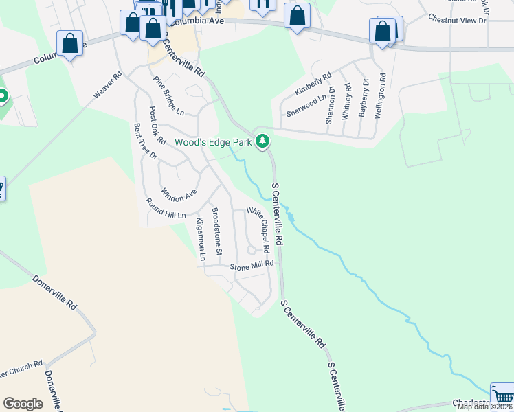 map of restaurants, bars, coffee shops, grocery stores, and more near 227 White Chapel Road in Lancaster