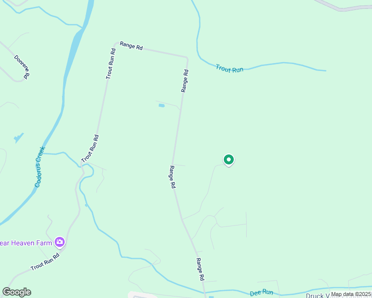 map of restaurants, bars, coffee shops, grocery stores, and more near 1344 Range Road in York