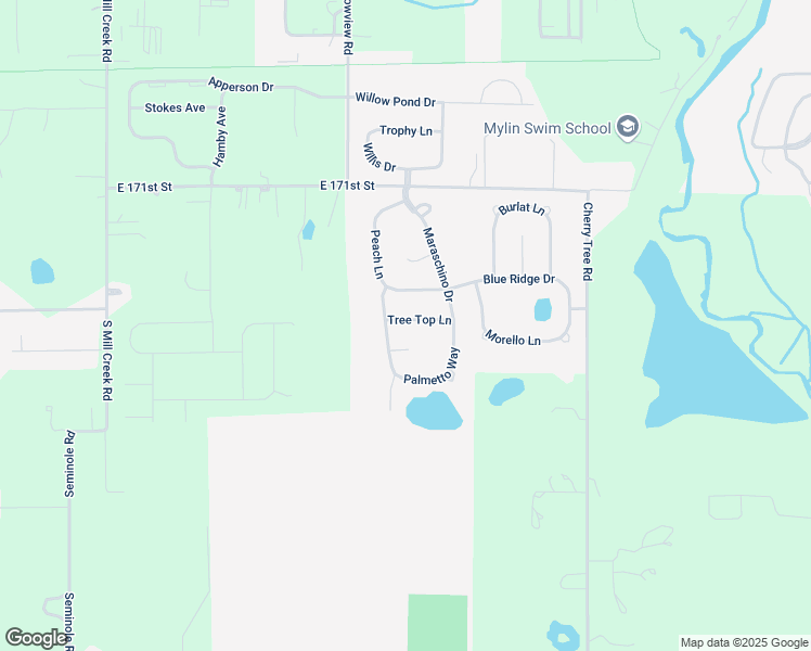 map of restaurants, bars, coffee shops, grocery stores, and more near 6917 Tree Top Lane in Noblesville