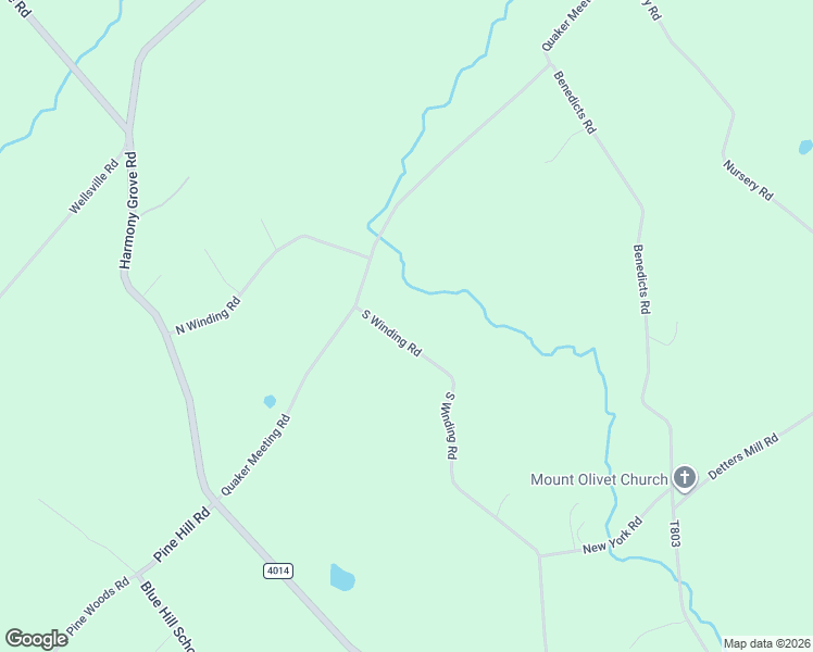 map of restaurants, bars, coffee shops, grocery stores, and more near 361 South Winding Road in Dover