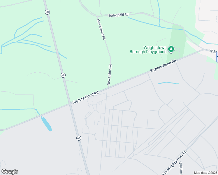 map of restaurants, bars, coffee shops, grocery stores, and more near 2536 Saylors Pond Road in Wrightstown