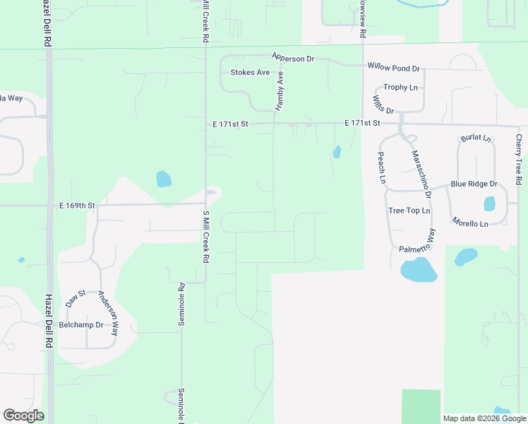 map of restaurants, bars, coffee shops, grocery stores, and more near 16920 South Mill Creek Road in Noblesville