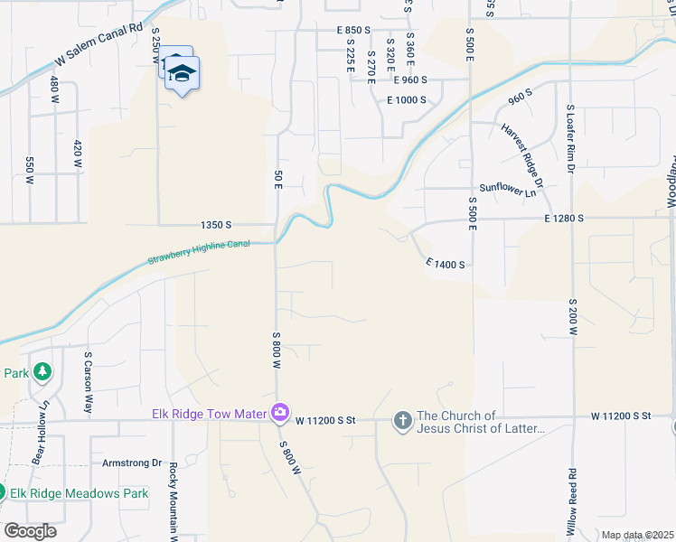 map of restaurants, bars, coffee shops, grocery stores, and more near 1421 South 180 East in Salem