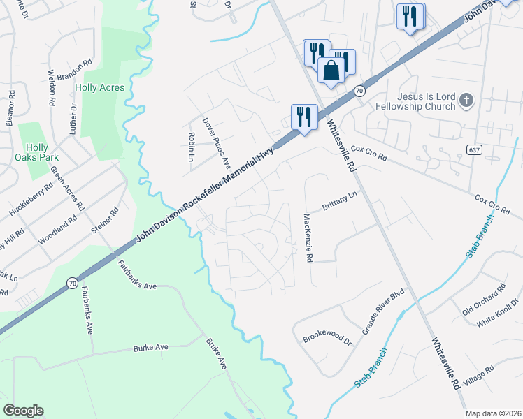 map of restaurants, bars, coffee shops, grocery stores, and more near 138 Serene Way in Toms River