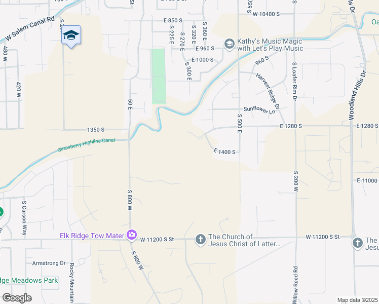 map of restaurants, bars, coffee shops, grocery stores, and more near 1394 South 315 East in Salem