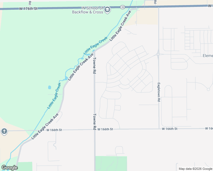 map of restaurants, bars, coffee shops, grocery stores, and more near 17021 Towne Road in Westfield