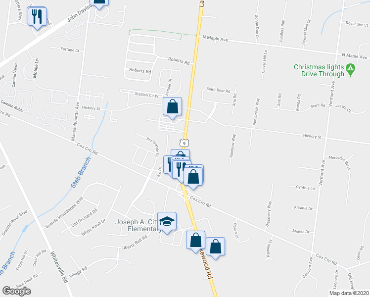 map of restaurants, bars, coffee shops, grocery stores, and more near 2165 Lakewood Road in Toms River