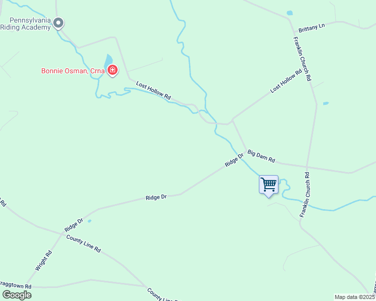 map of restaurants, bars, coffee shops, grocery stores, and more near 149 Ridge Dr in Dillsburg