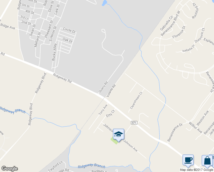 map of restaurants, bars, coffee shops, grocery stores, and more near 3134 Quarry Road in Manchester Township