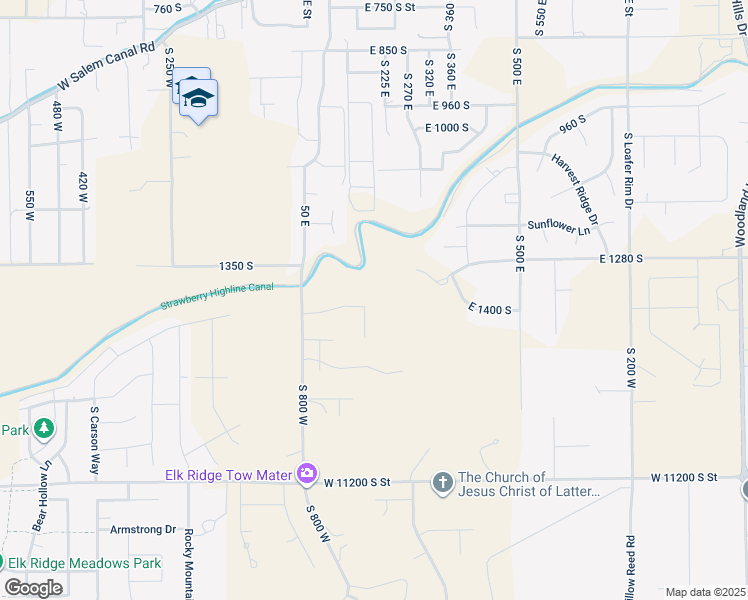 map of restaurants, bars, coffee shops, grocery stores, and more near 201 East Selman Ridge Drive in Salem