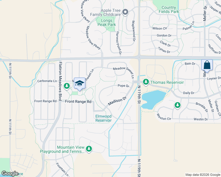 map of restaurants, bars, coffee shops, grocery stores, and more near 727 Pope Court in Erie