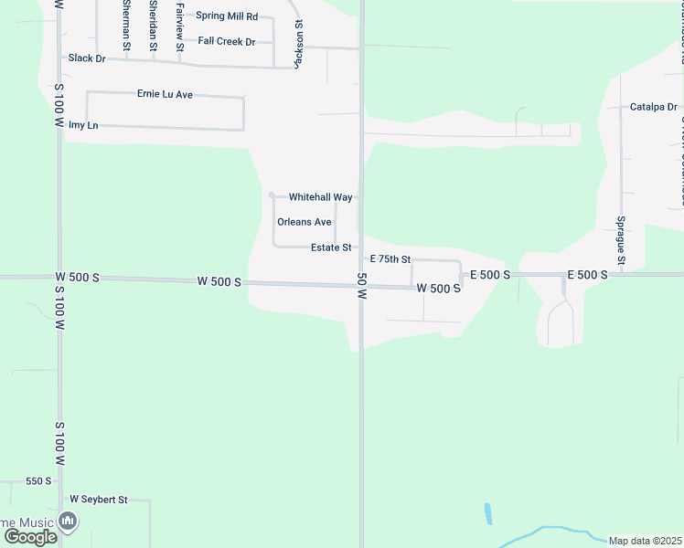 map of restaurants, bars, coffee shops, grocery stores, and more near 4931 South Cord 50 in Anderson