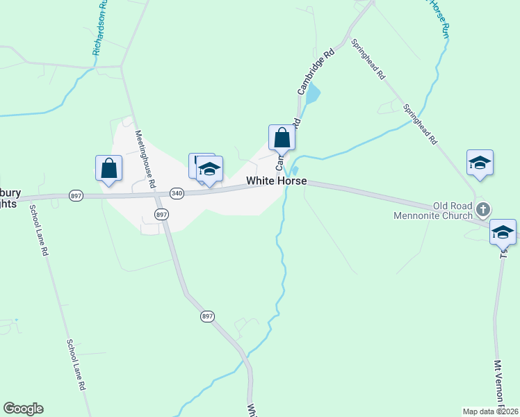 map of restaurants, bars, coffee shops, grocery stores, and more near 5636 Old Philadelphia Pike in Gap