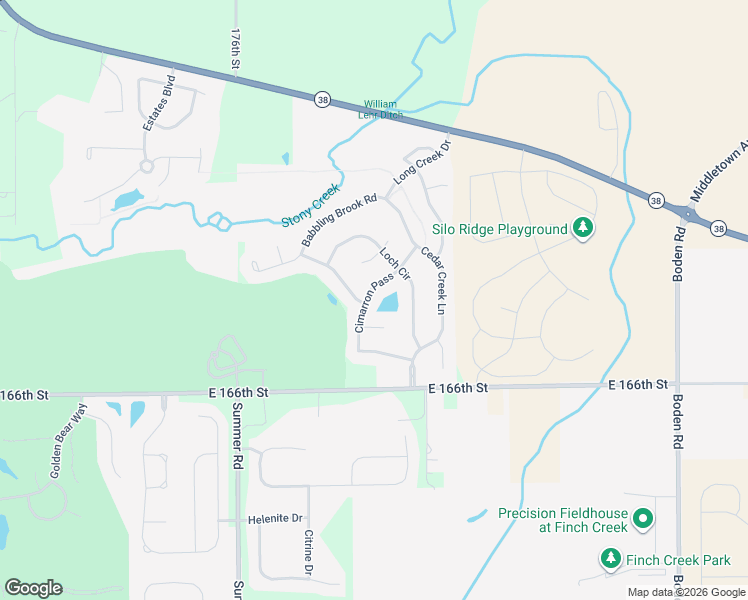 map of restaurants, bars, coffee shops, grocery stores, and more near 16844 Cimarron Pass in Noblesville