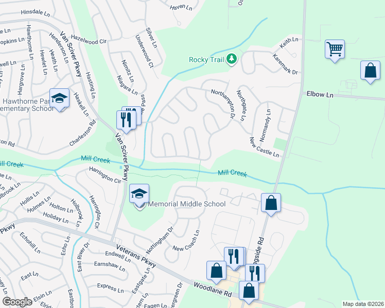 map of restaurants, bars, coffee shops, grocery stores, and more near 84 Northampton Drive in Willingboro