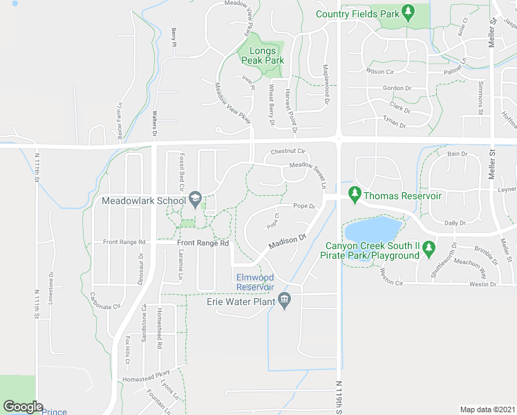 map of restaurants, bars, coffee shops, grocery stores, and more near 790 Pope Drive in Erie