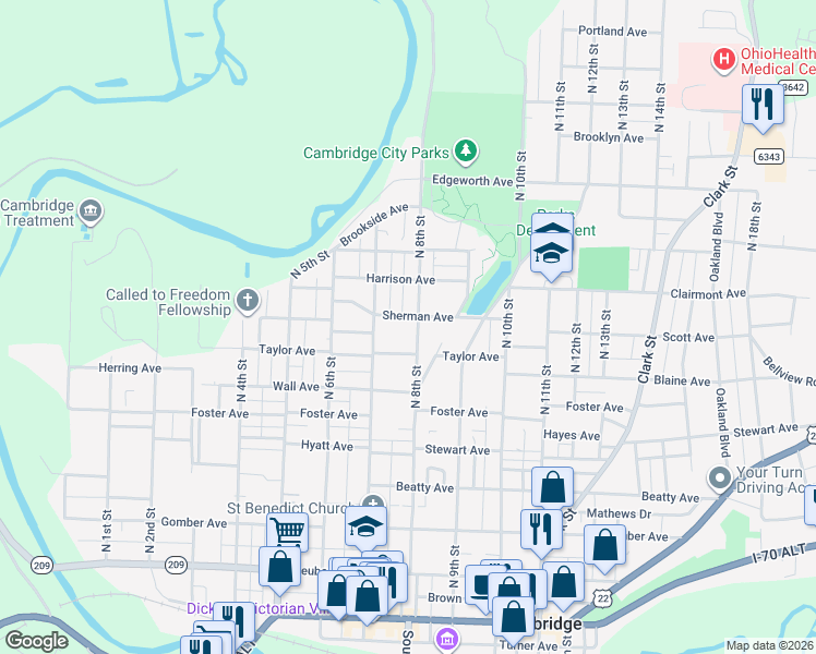 map of restaurants, bars, coffee shops, grocery stores, and more near 720 North 8th Street in Cambridge