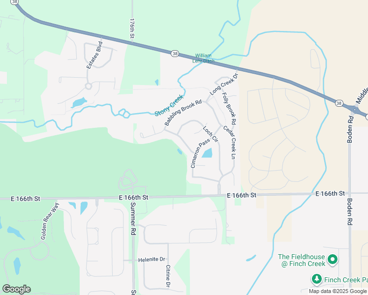 map of restaurants, bars, coffee shops, grocery stores, and more near 12101 Sugar Creek Road in Noblesville