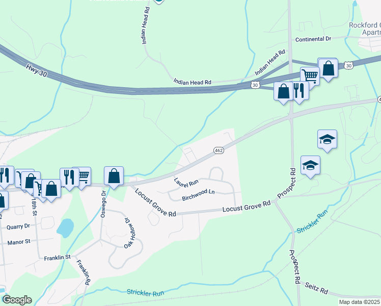 map of restaurants, bars, coffee shops, grocery stores, and more near 4047 Columbia Avenue in Columbia