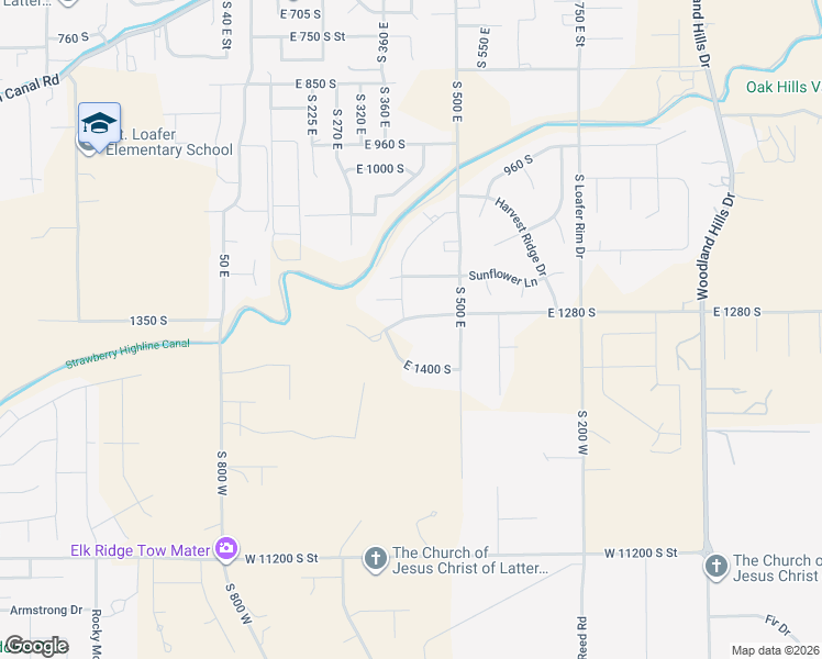 map of restaurants, bars, coffee shops, grocery stores, and more near 416 East Selman Ridge Drive in Salem