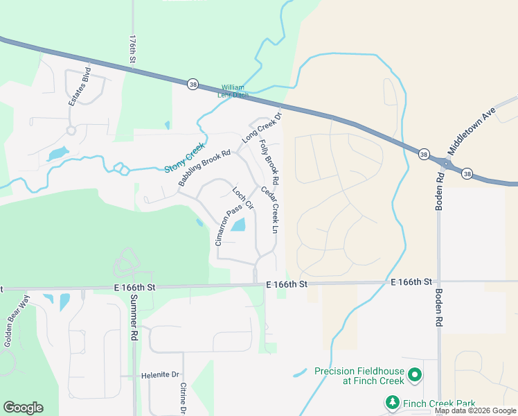 map of restaurants, bars, coffee shops, grocery stores, and more near 16851 Cedar Creek Lane in Noblesville
