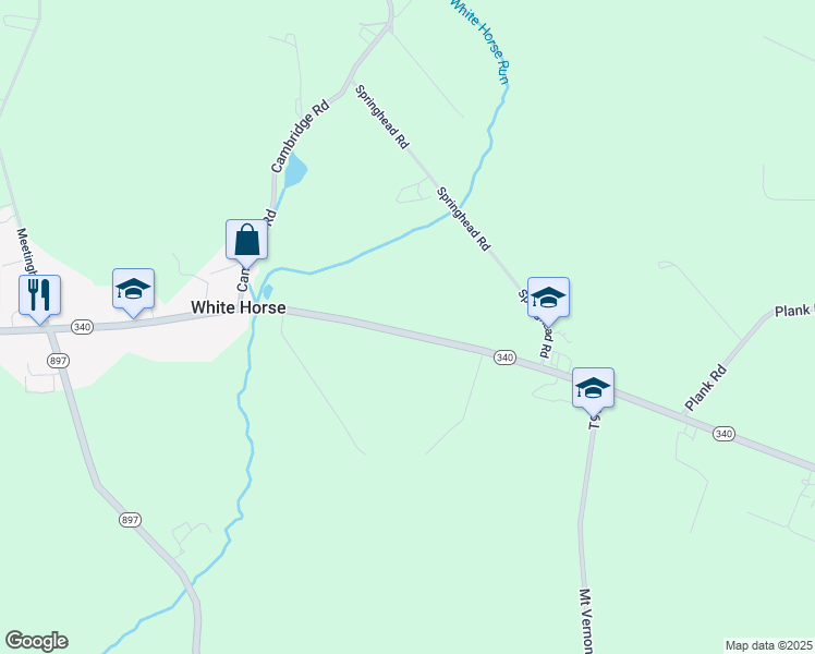 map of restaurants, bars, coffee shops, grocery stores, and more near 5731 Old Philadelphia Pike in Gap